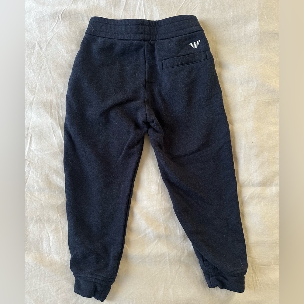 Emporio Armani Boys Navy Modal Jogger Sweatpants Size 4A - Picture 5 of 6